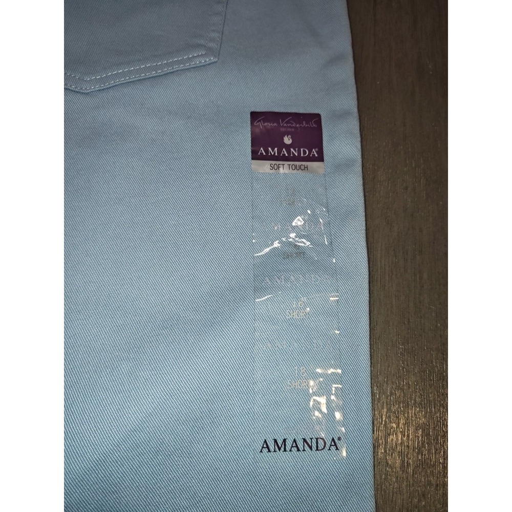 Gloria Vanderbilt Amanda Jeans Womens 18 Short Light Blue Tapered Leg Classic... - Picture 6 of 16